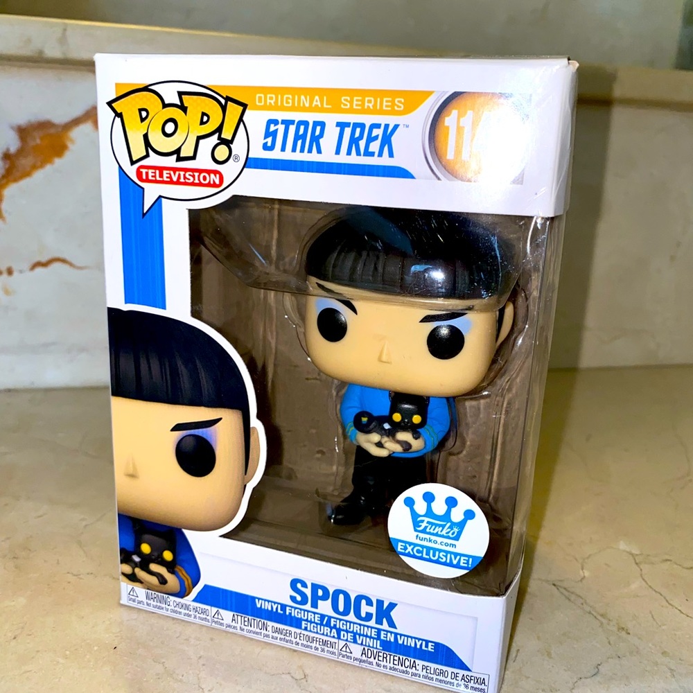 Funko POP! Television Star Trek Spock [Spock with Cat] Funko Shop Exclusiv